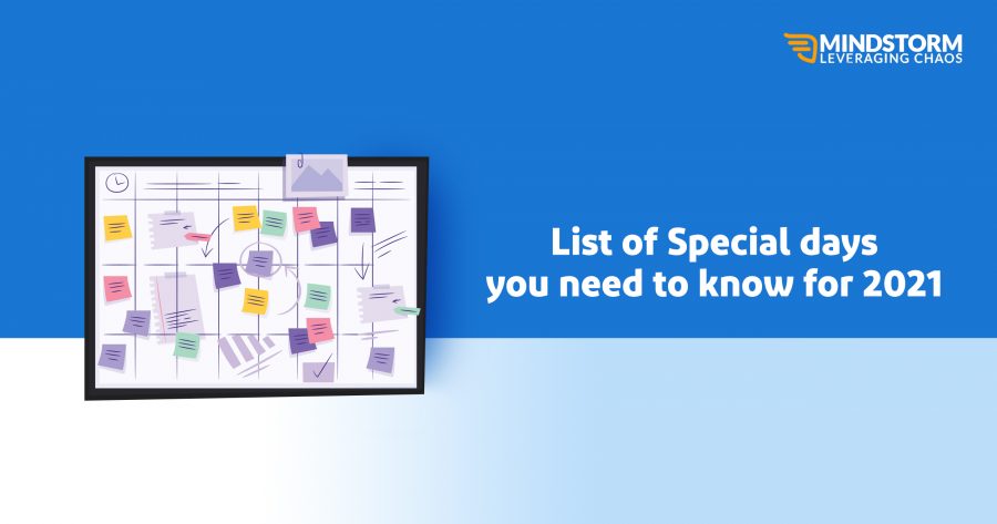 List of Special days you need to know for 2021 List of Special Days in 2021