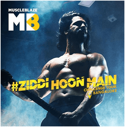#ZiddiHoonMain challenge started by Muscle Blaze to encourage all fitness freaks