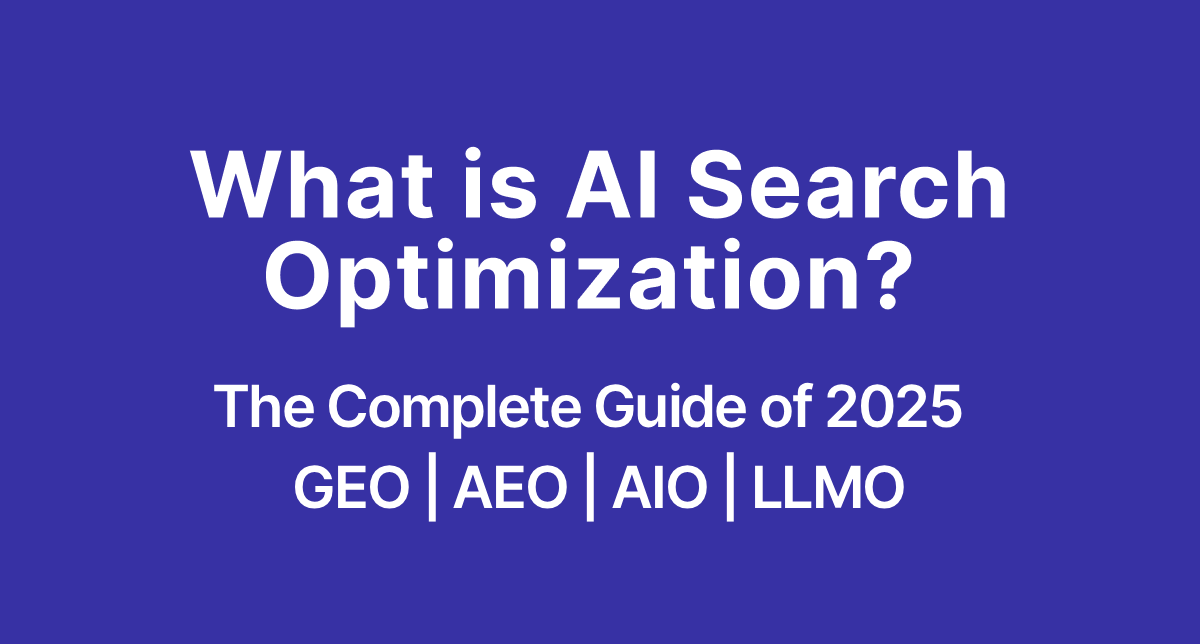AI Search Optimisation: Winning with GEO, AEO & LLMO in 2025